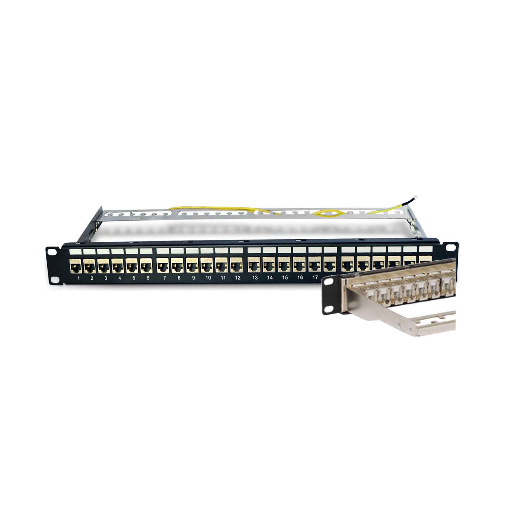 Infinique STP Unloaded Patch Panel, 24 Ports